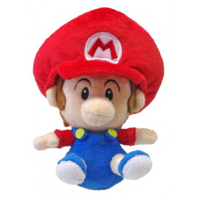 Super Mario Bros Peluche Bébé Mario 16 cm