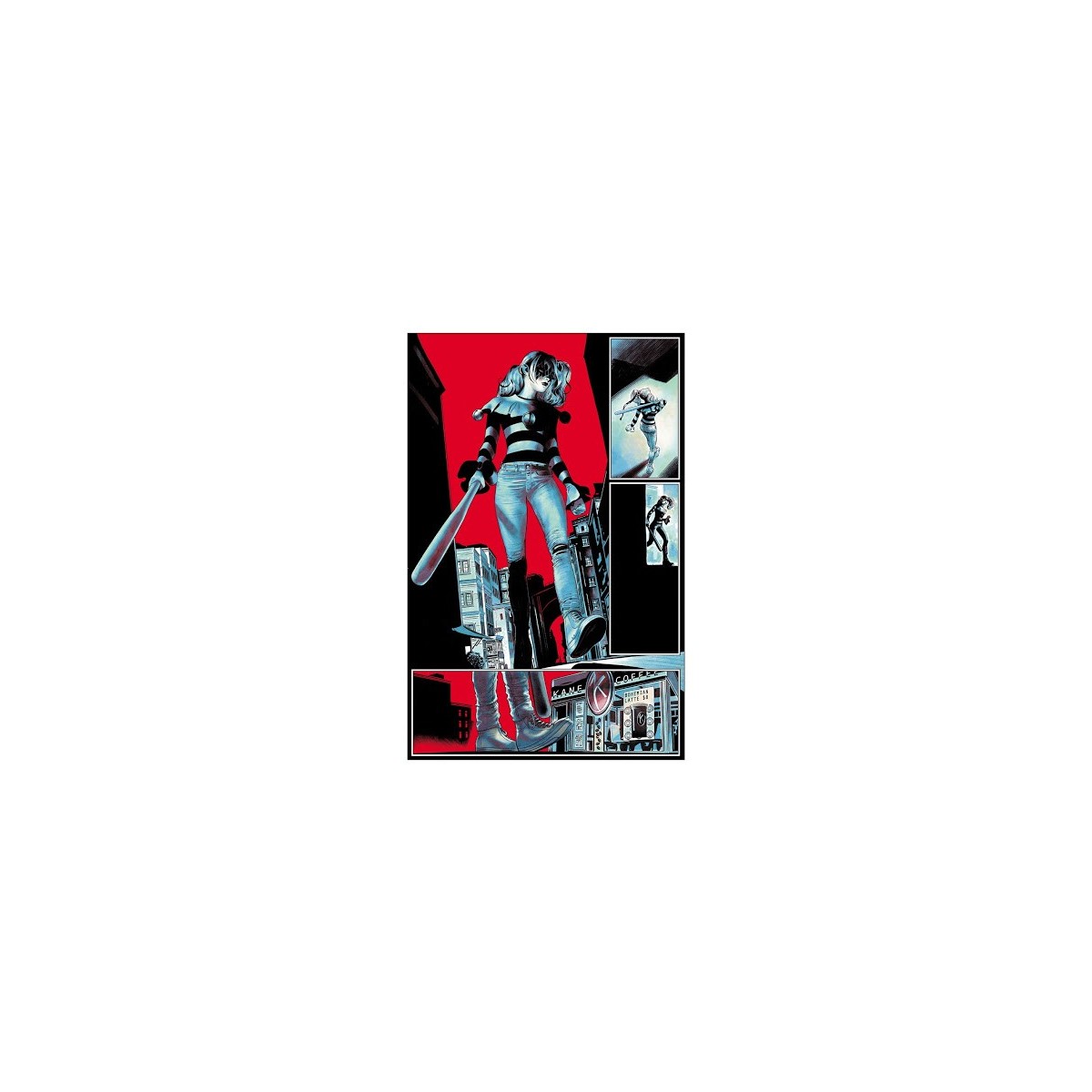 DC Direct Statue Batman Black and white by Risso