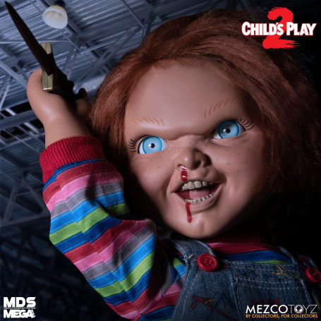 Mezco Figurine Mega Scale Chucky Damaged  - 38 cm