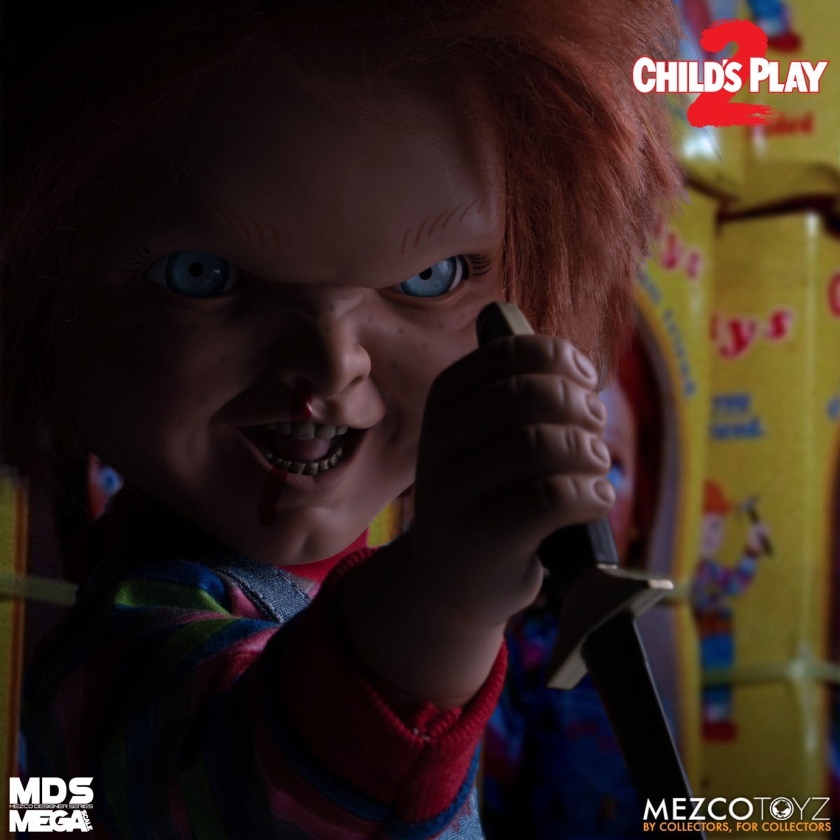 Mezco Figurine Mega Scale Chucky Damaged  - 38 cm