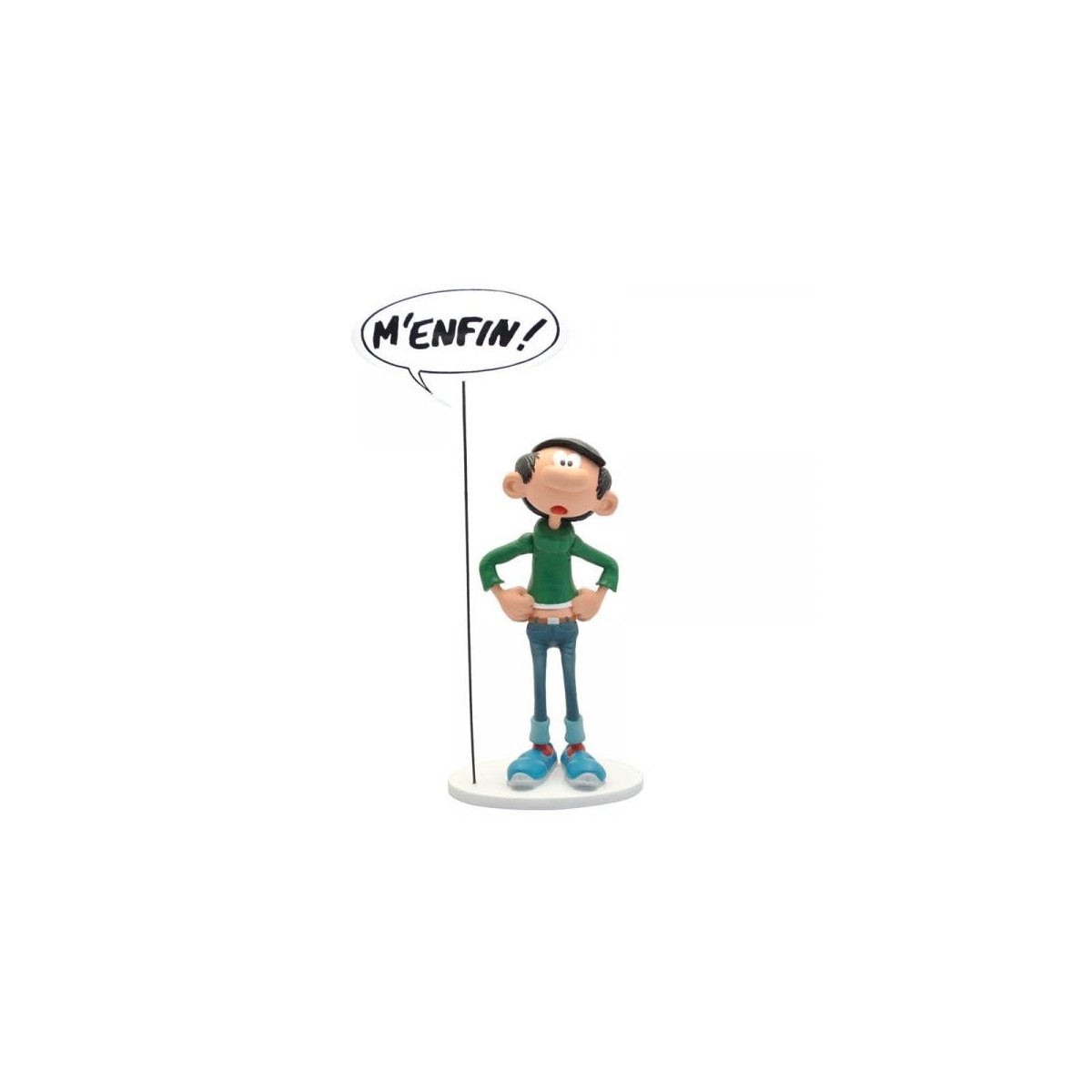 Sammlerstücke - Gaston Lagaffe-Statuette - Seifenblasen "M'enfin!