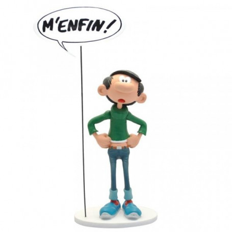 Sammlerstücke - Gaston Lagaffe-Statuette - Seifenblasen "M'enfin!