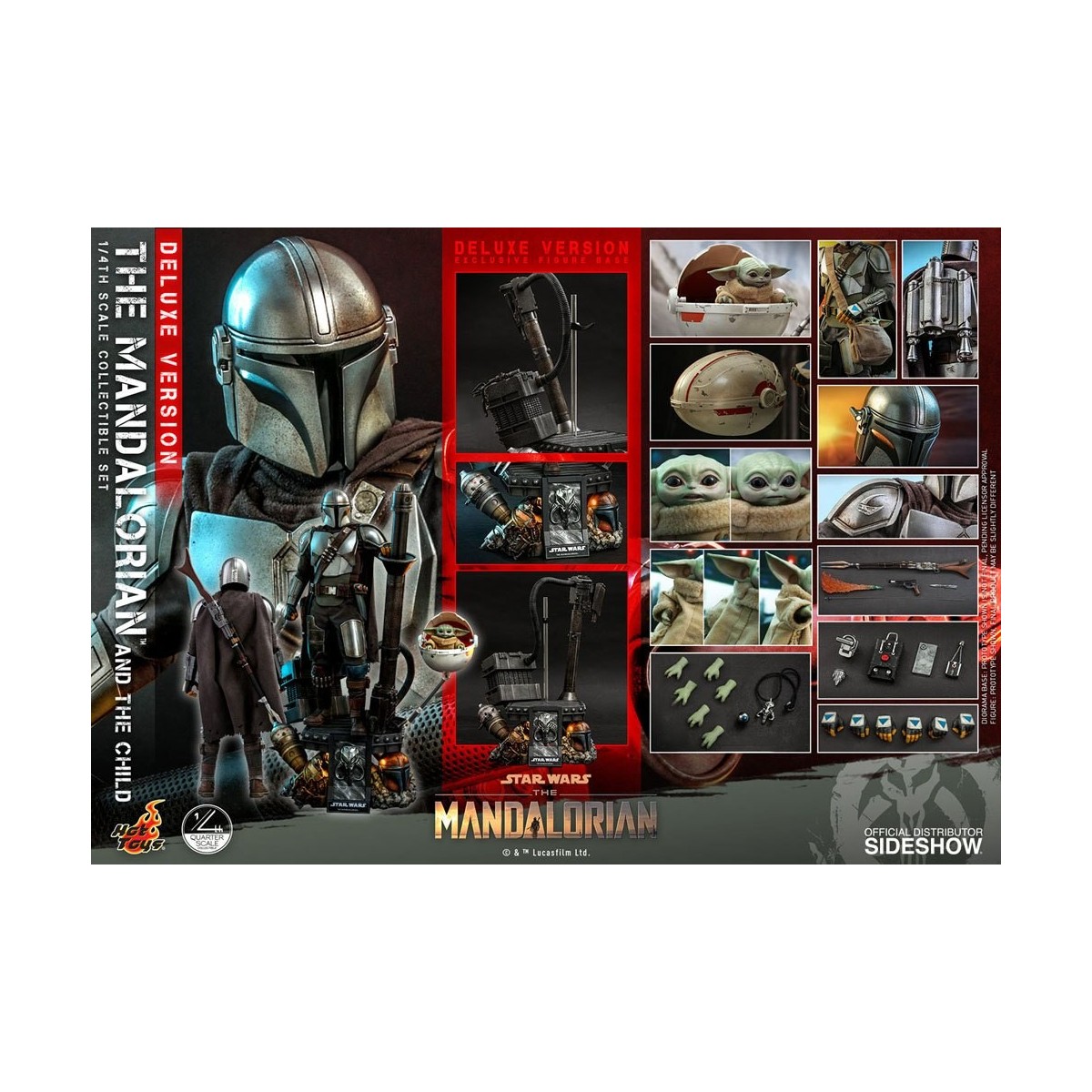 Hot Toys Star Wars - Der Mandalorianer und das Kind Deluxe 1/4