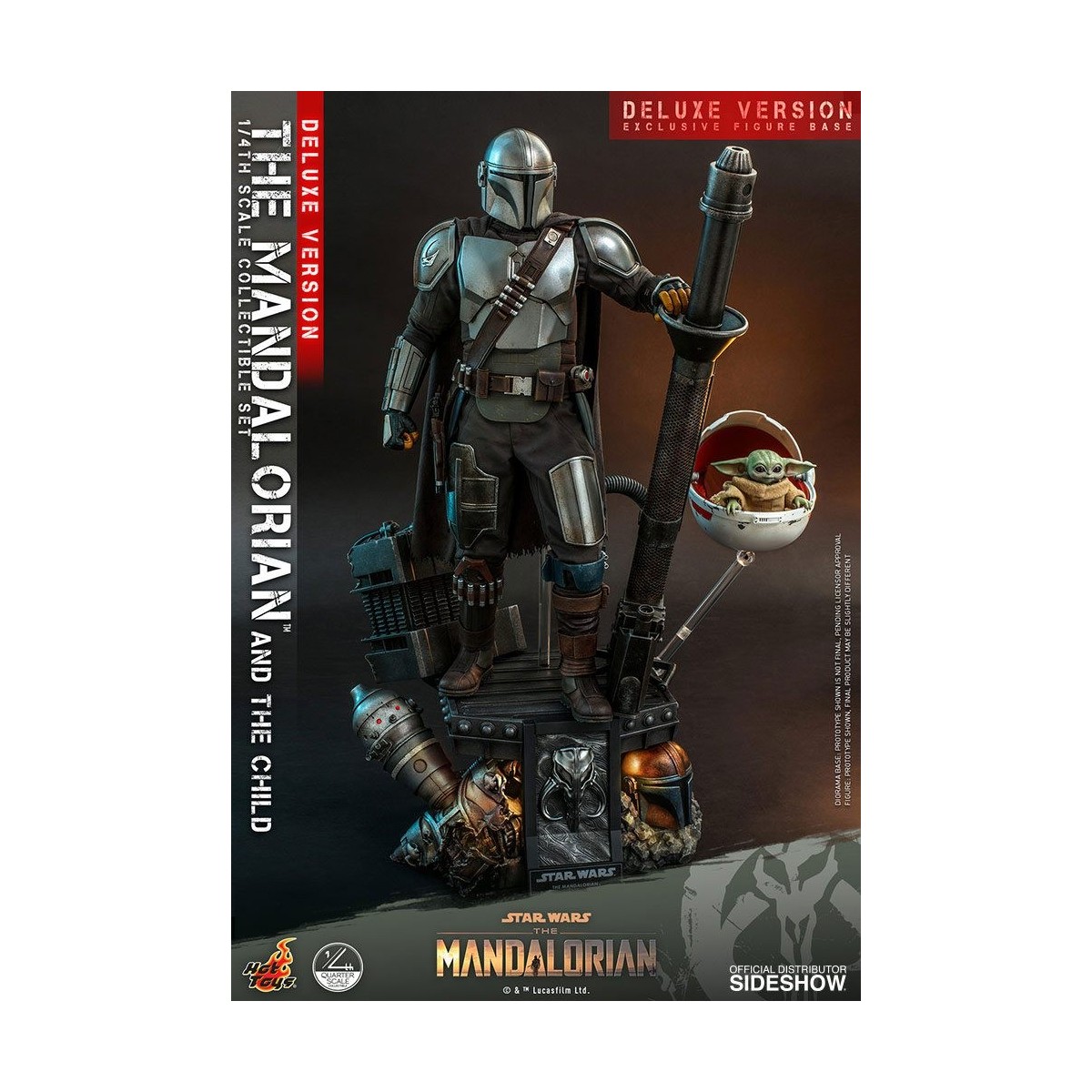 Hot Toys Star Wars - Der Mandalorianer und das Kind Deluxe 1/4