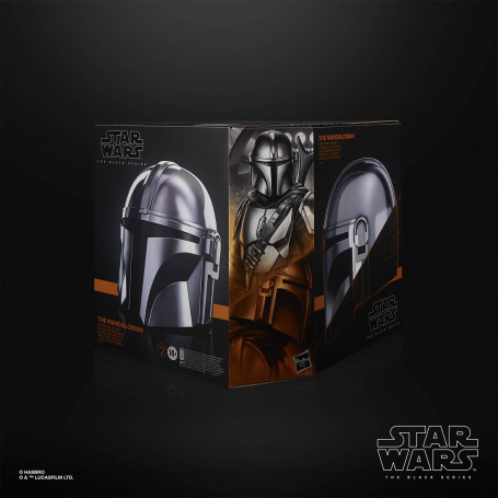 Hasbro - Der mandalorianische Helm - Star Wars Helm der schwarzen Serie 1:1 Replikat Premium