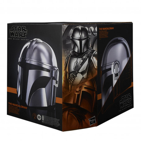 Hasbro - Der mandalorianische Helm - Star Wars Helm der schwarzen Serie 1:1 Replikat Premium