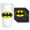 DC Comics - Batman Dark Knight - Maxi-Glas und Untersetzer