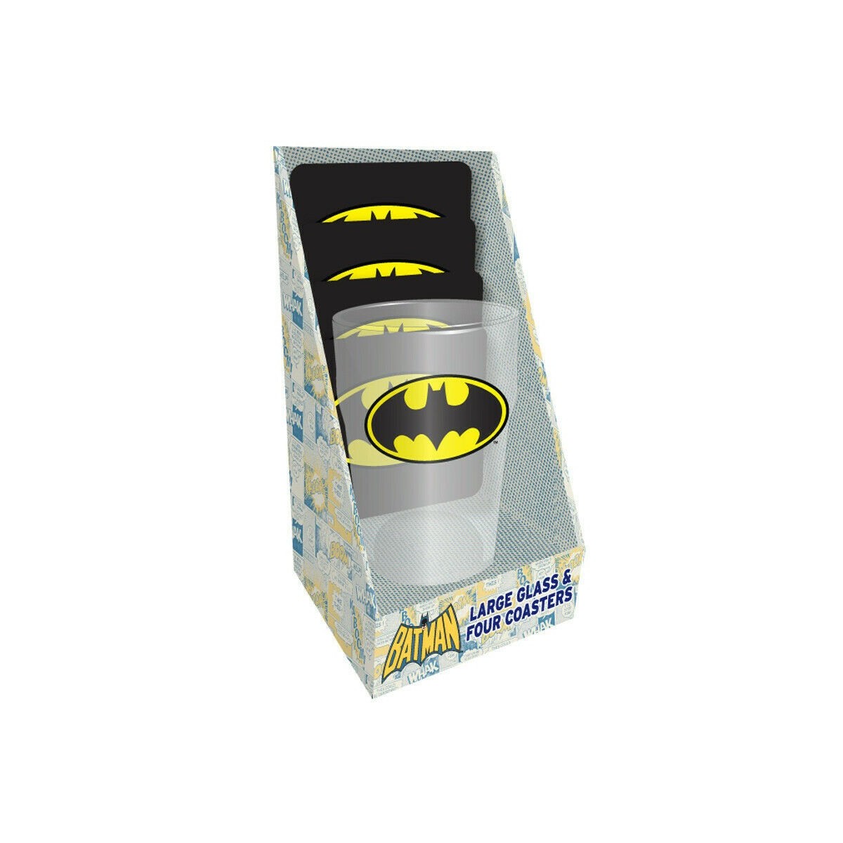 DC Comics - Batman Dark Knight - Maxi-Glas und Untersetzer