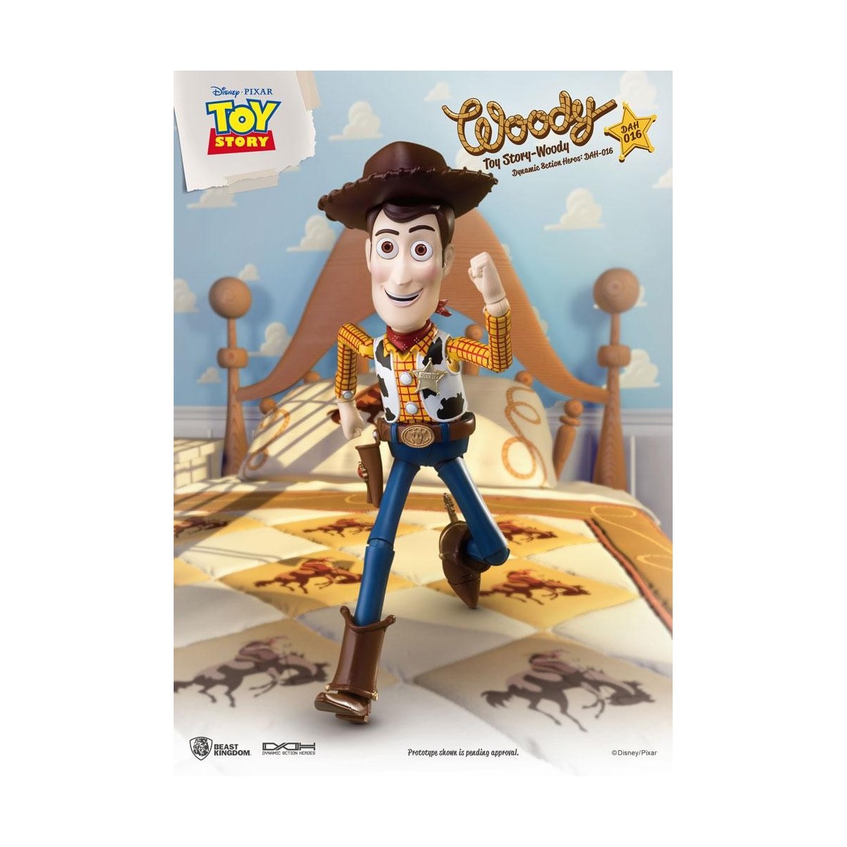 Beast Kingdom - Toy Story Woody - Dynamic Action Helden 1/9 Actionfigur