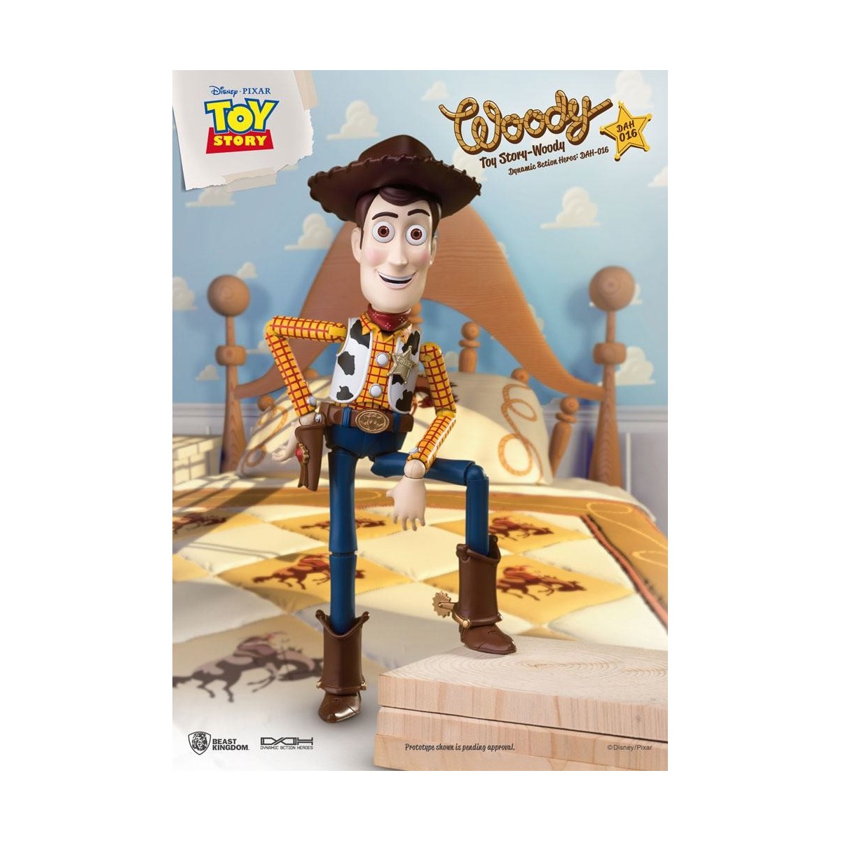 Beast Kingdom - Toy Story Woody - Dynamic Action Helden 1/9 Actionfigur