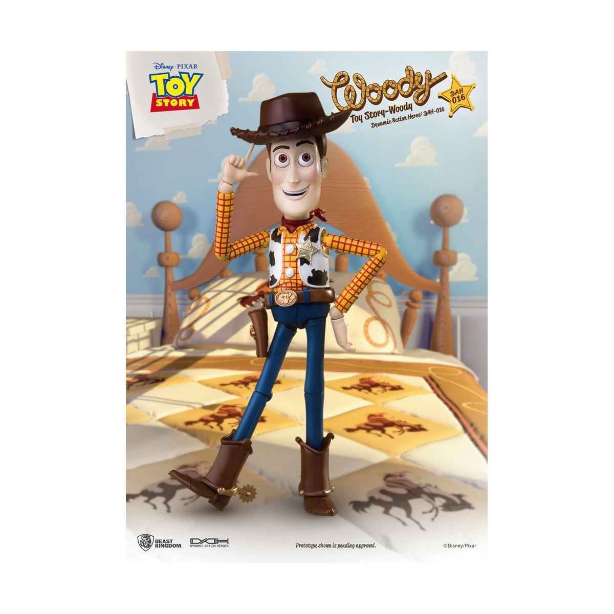 Beast Kingdom - Toy Story Woody - Dynamic Action Helden 1/9 Actionfigur