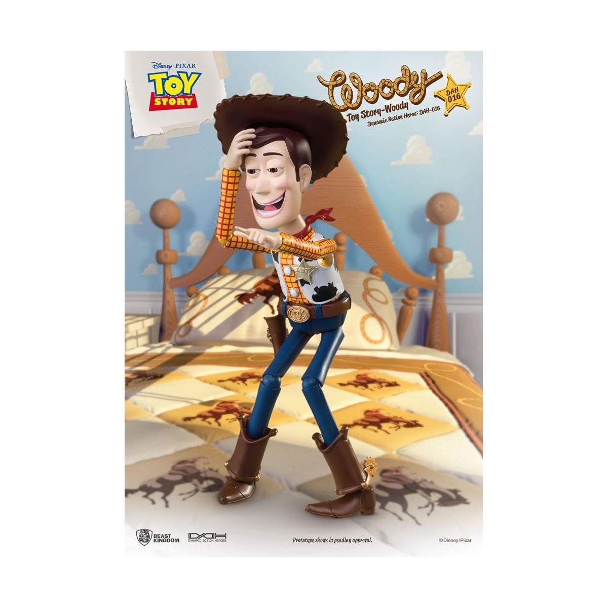 Beast Kingdom - Toy Story Woody - Dynamic Action Helden 1/9 Actionfigur