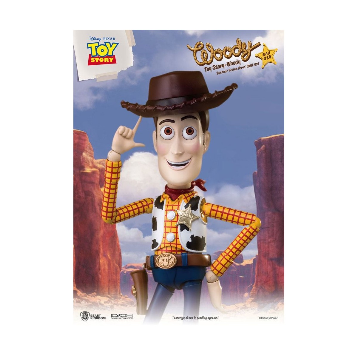 Beast Kingdom - Toy Story Woody - Dynamic Action Helden 1/9 Actionfigur