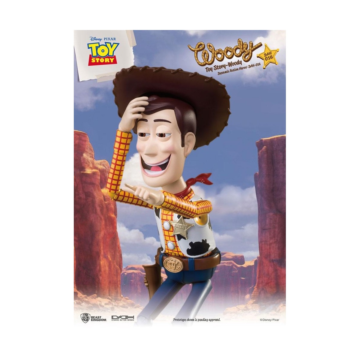 Beast Kingdom - Toy Story Woody - Dynamic Action Helden 1/9 Actionfigur