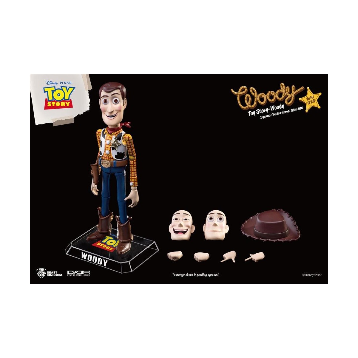 Beast Kingdom - Toy Story Woody - Dynamic Action Helden 1/9 Actionfigur