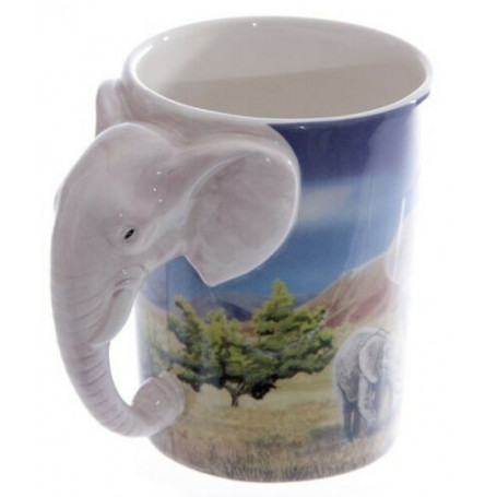Tasse mit Elefanten Henkel