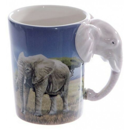 Tasse mit Elefanten Henkel