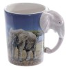 Tasse mit Elefanten Henkel