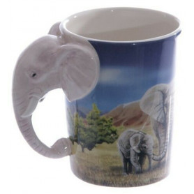 Tasse mit Elefanten Henkel