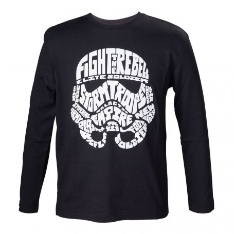 Star Wars - Kinder-T-Shirt - Sturmtruppen-Kalligraphie 110-116
