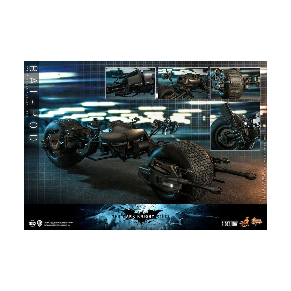 Hot Toys - Film-Meisterwerk Batpod Batman Der dunkle Ritter erhebt sich V2 1/6