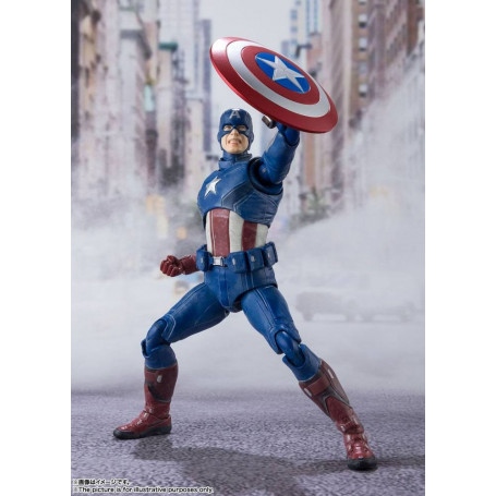 Bandai/Tamashii - Staunen - Rächer versammeln CAPTAIN AMERICA - SH Figuarts SHF