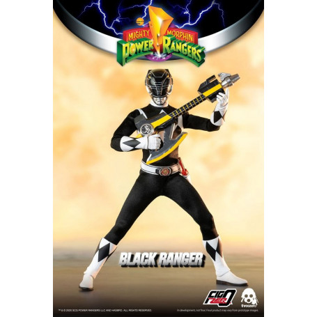 Drei 0 - Black Ranger - Mighty Morphin Power Rangers FigZero 1/6