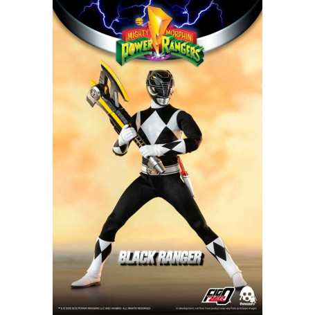 Drei 0 - Black Ranger - Mighty Morphin Power Rangers FigZero 1/6