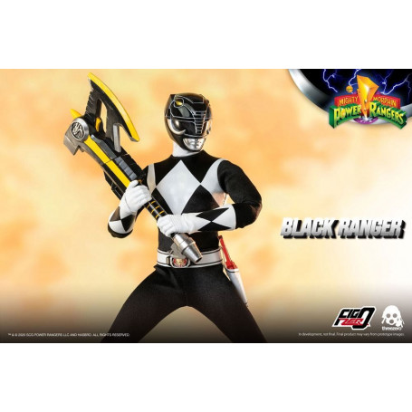Drei 0 - Black Ranger - Mighty Morphin Power Rangers FigZero 1/6