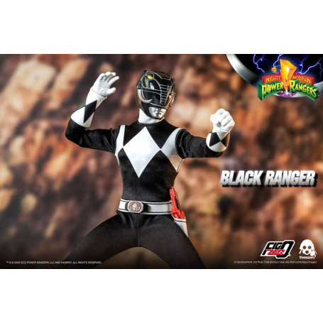 Drei 0 - Black Ranger - Mighty Morphin Power Rangers FigZero 1/6