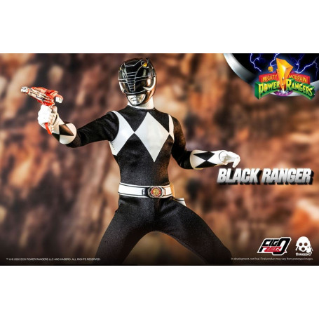 Drei 0 - Black Ranger - Mighty Morphin Power Rangers FigZero 1/6