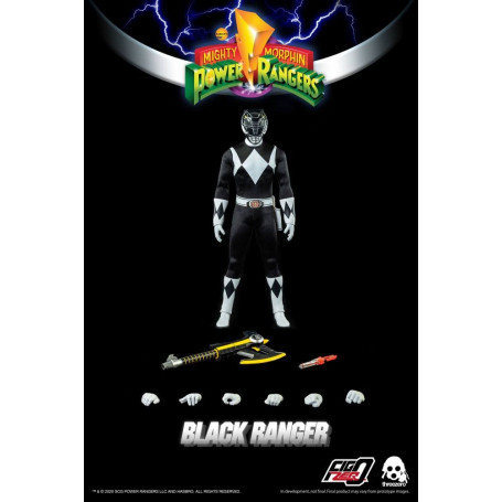 Drei 0 - Black Ranger - Mighty Morphin Power Rangers FigZero 1/6