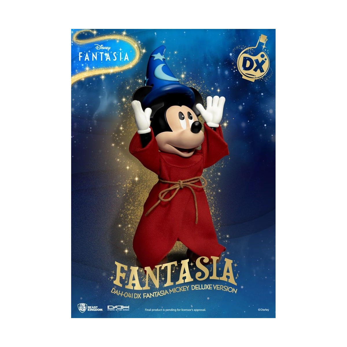 Beast Kingdom - Mickey Fantasia Deluxe Version - Dynamic Action Heroes 1/9 Actionfigur