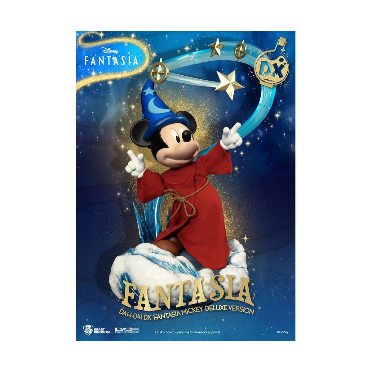 Beast Kingdom - Mickey Fantasia Deluxe Version - Dynamic Action Heroes 1/9 Actionfigur