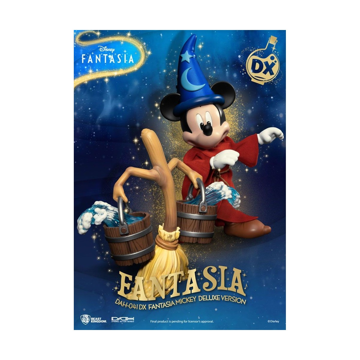 Beast Kingdom - Mickey Fantasia Deluxe Version - Dynamic Action Heroes 1/9 Actionfigur