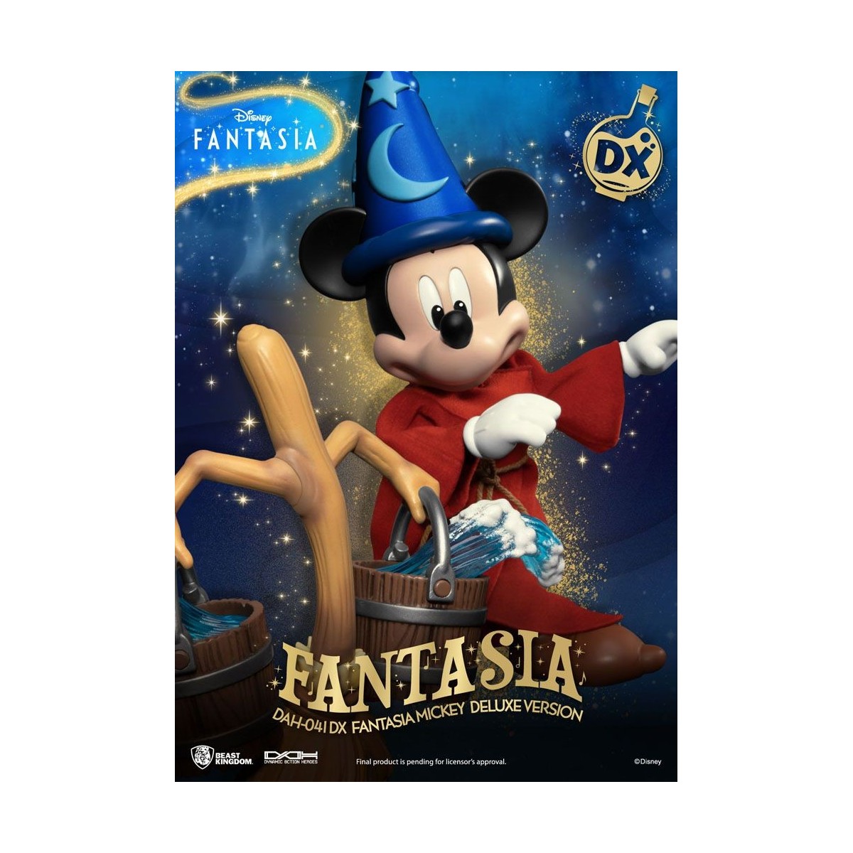 Beast Kingdom - Mickey Fantasia Deluxe Version - Dynamic Action Heroes 1/9 Actionfigur
