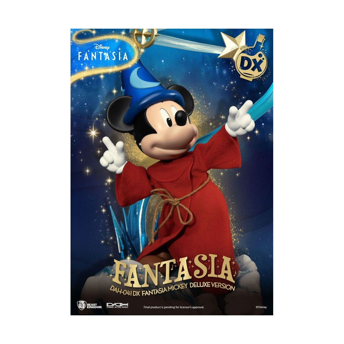 Beast Kingdom - Mickey Fantasia Deluxe Version - Dynamic Action Heroes 1/9 Actionfigur