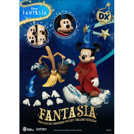 Beast Kingdom - Mickey Fantasia Deluxe Version - Dynamic Action Heroes 1/9 Actionfigur