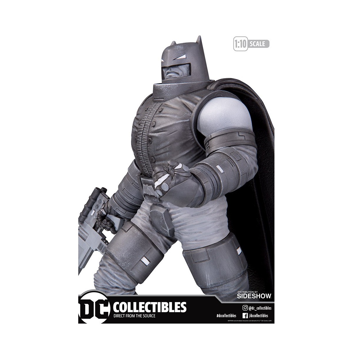 DC Direct Armored Batman Schwarz-Weiß-Statue von Frank Miller