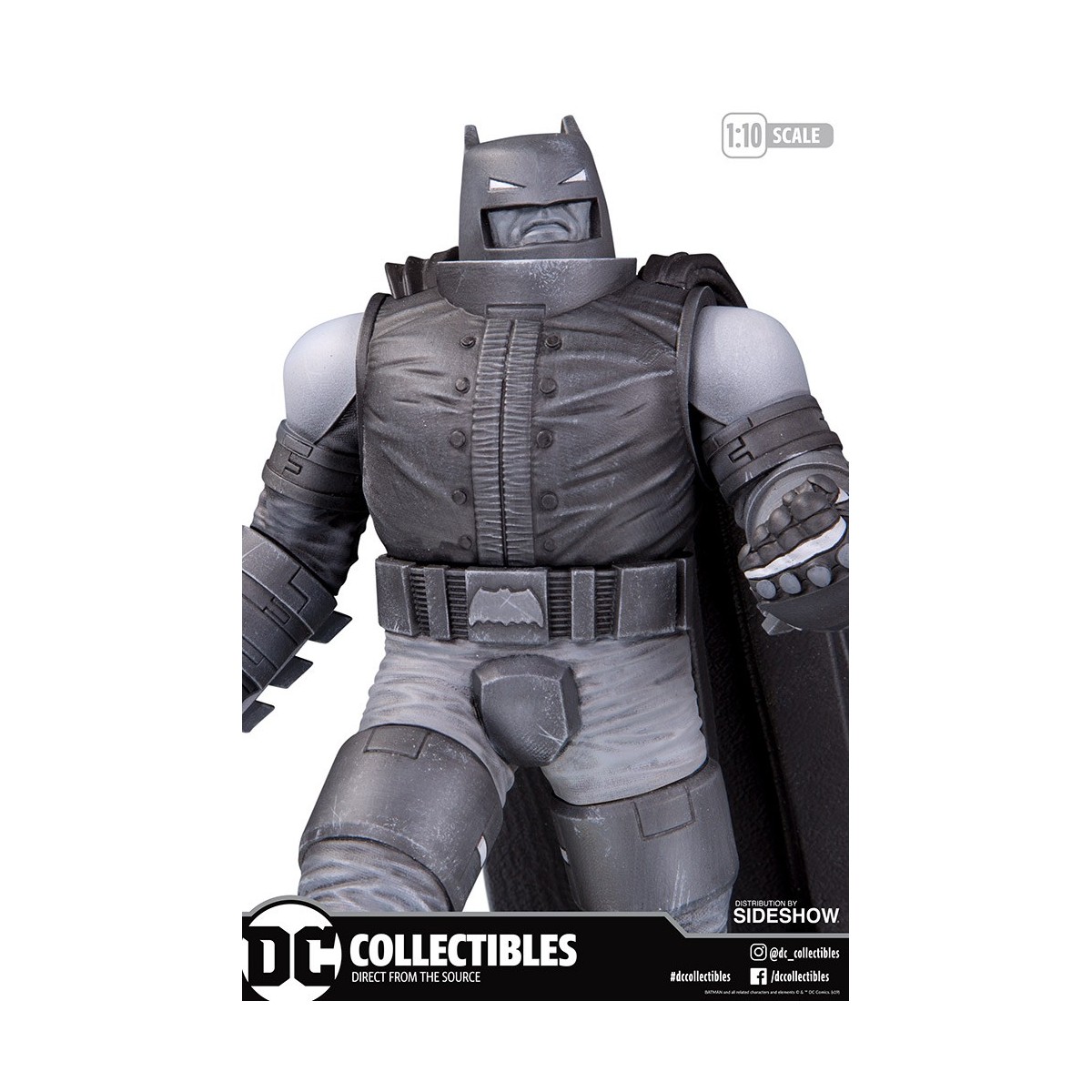 DC Direct Armored Batman Schwarz-Weiß-Statue von Frank Miller