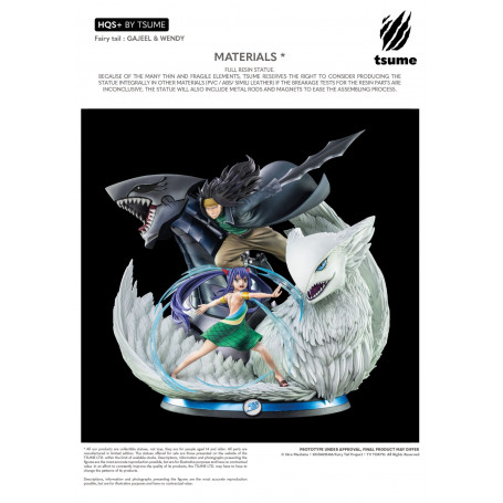 Tsume Statue Fairy Tail Gajeel & Wendy HQS+