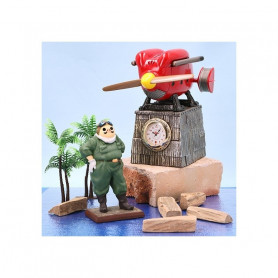Porco Rosso - Wasserflugzeug-Uhr Savoia S.21 und Marco