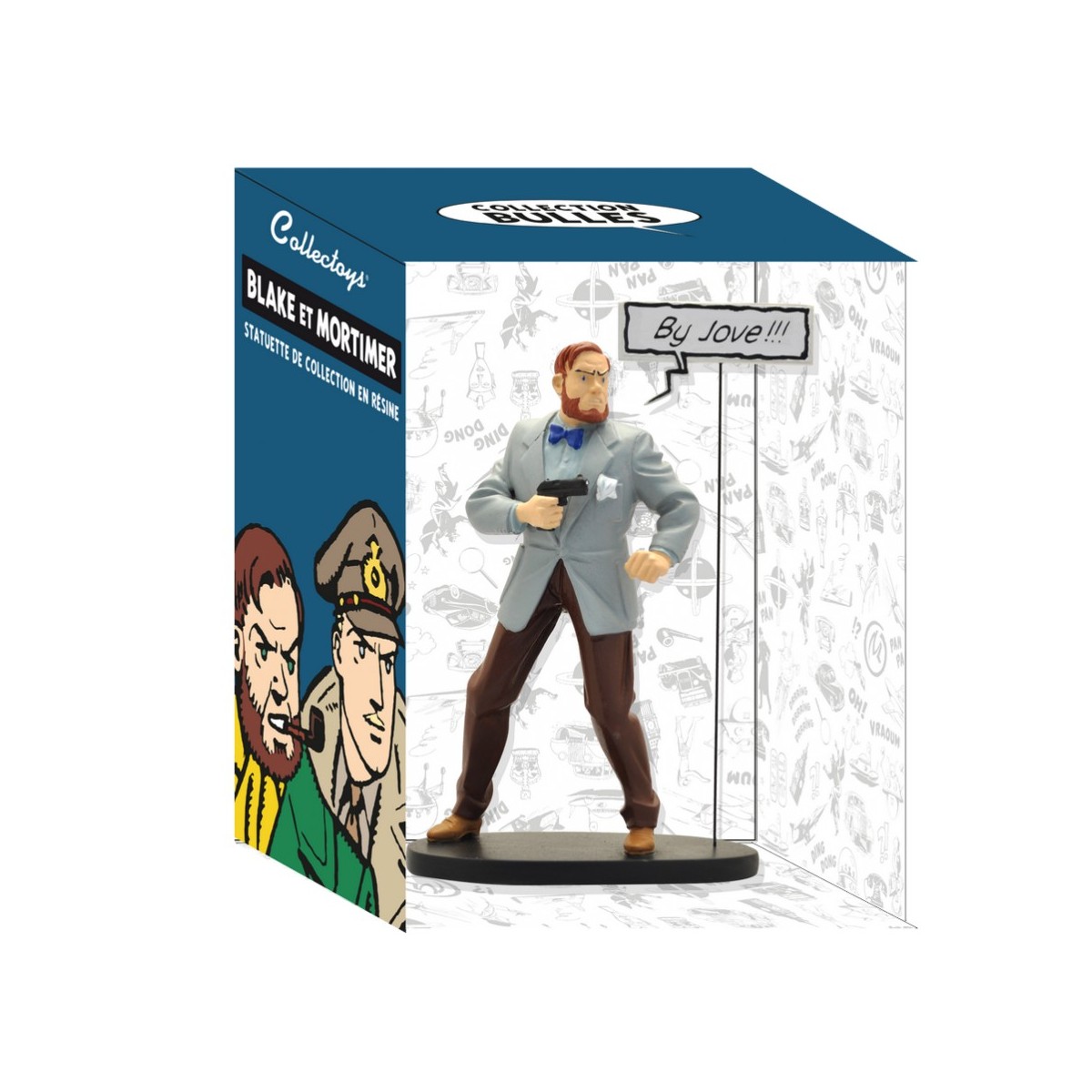 Sammlerstücke - Blake & Mortimer Statuette - Seifenblasen "By Jove!!!!"