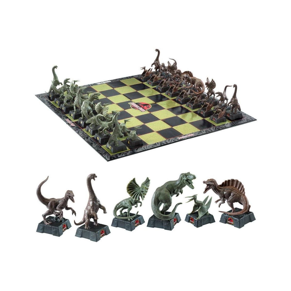 Noble Collection - Jurassic Park Schachspiel Dinosaurier