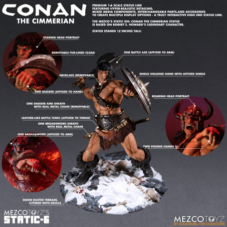Mezco - Static 6 - Conan der Cimmerier 1/6 Statue