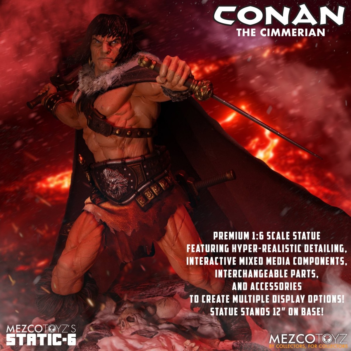 Mezco - Static 6 - Conan der Cimmerier 1/6 Statue