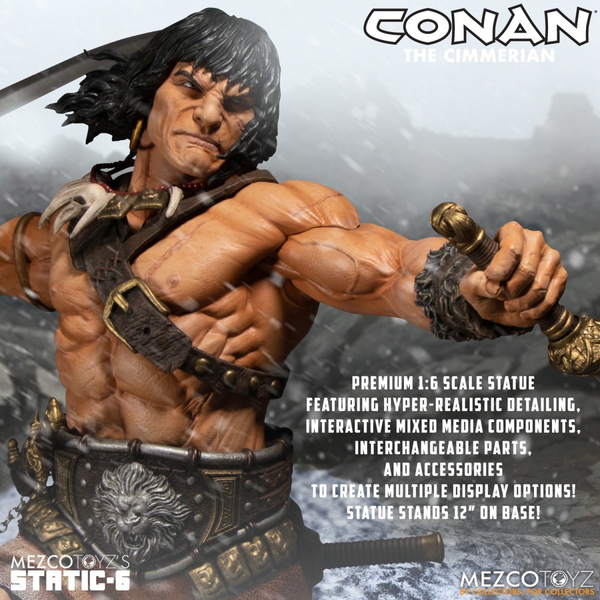 Mezco - Static 6 - Conan der Cimmerier 1/6 Statue