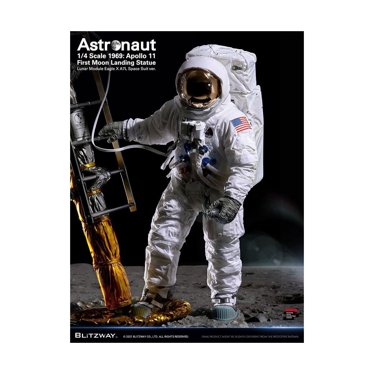 Blitzway - Astronaut Apollo 11: LM-5 A7L ver. 1/4 - Hybrid Superb Scale