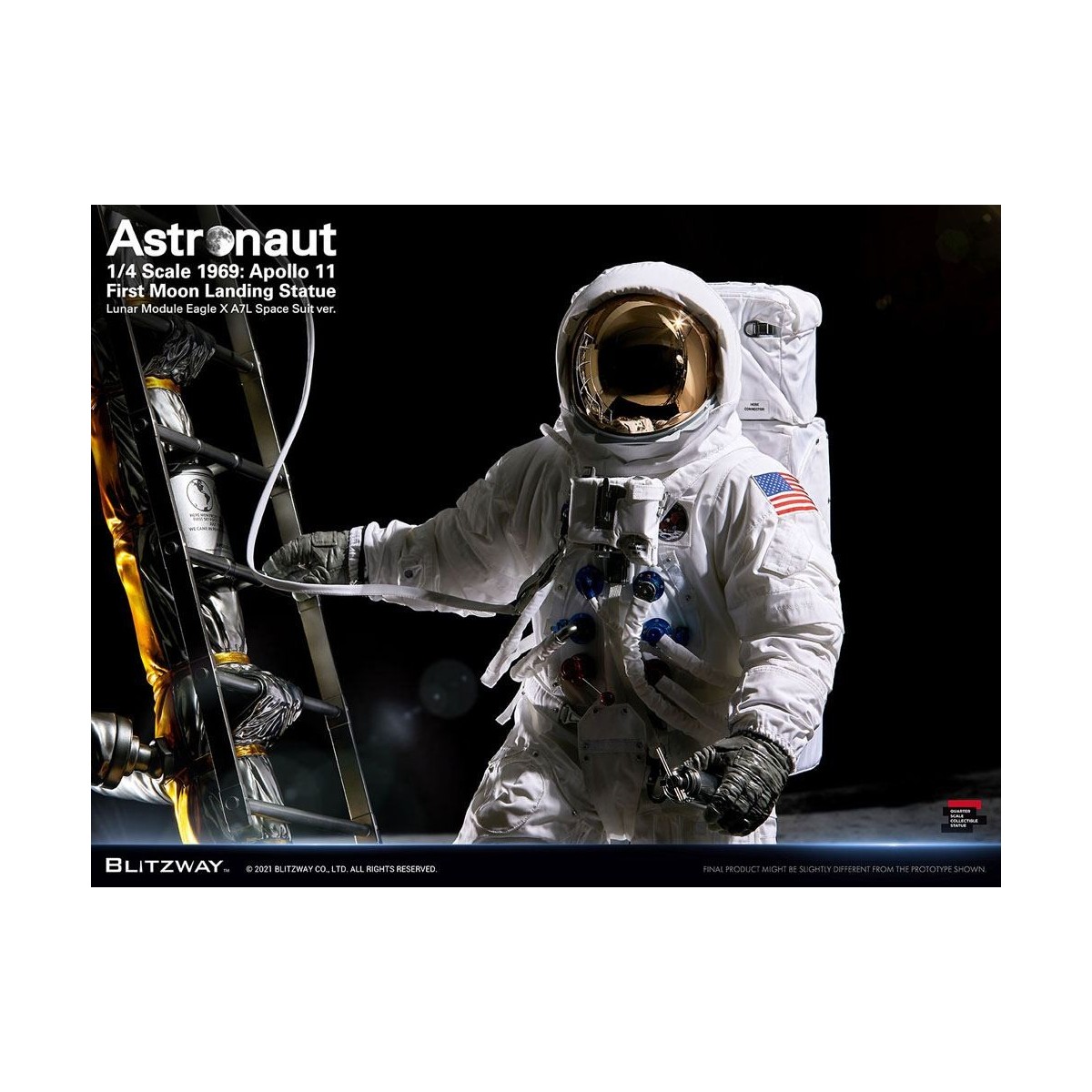 Blitzway - Astronaut Apollo 11: LM-5 A7L ver. 1/4 - Hybrid Superb Scale