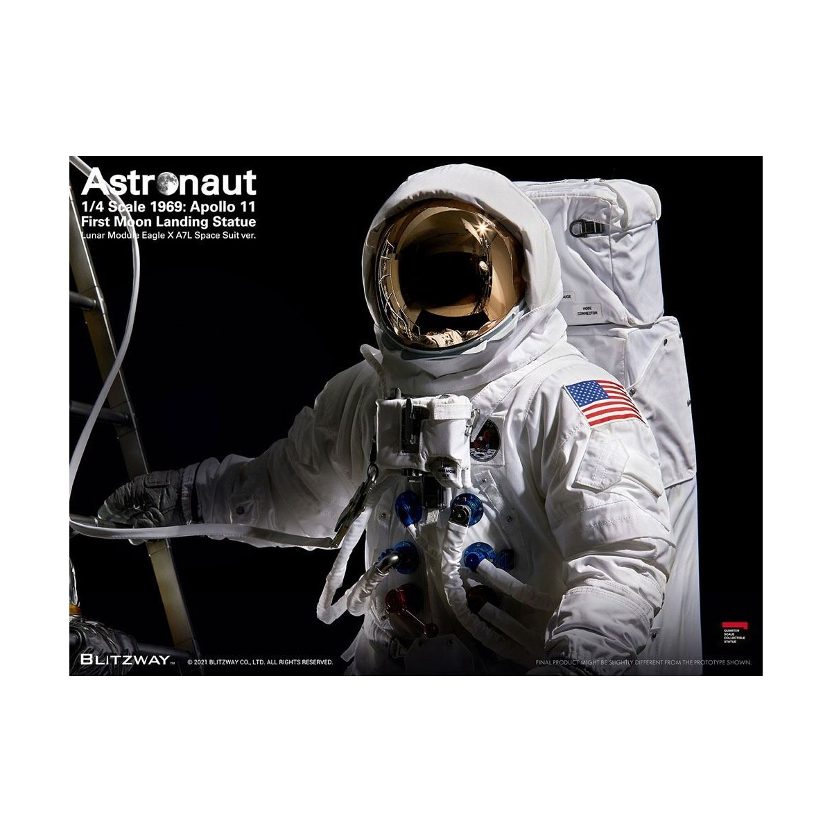 Blitzway - Astronaut Apollo 11: LM-5 A7L ver. 1/4 - Hybrid Superb Scale